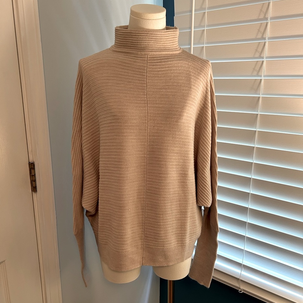 Tan ribbed sweater